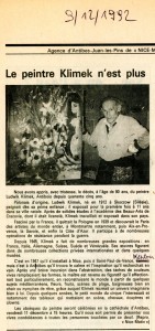 Nice Matin 9 décembre 1992
