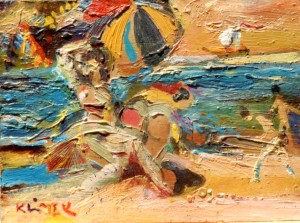 Coup de Vent (huile sur carton 17x22)