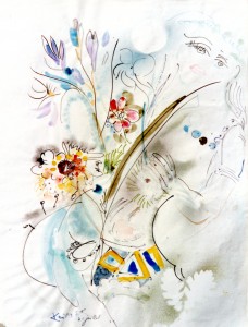 Jeune Femme aux Fleurs 1968  (Saint Paul)