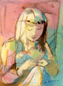 Jeune Fille Cousant (hsp)