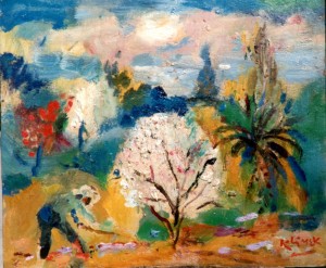 L'Arrivée du Primtemps  (huile 45x55)