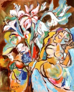 La Fleur de l'Annonciation  (huile sur toile 73x60)