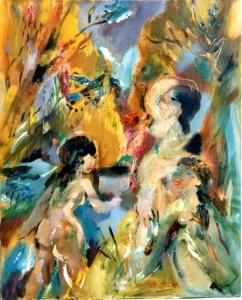 La source de jouvence ( huile sur toile  61x50)
