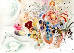 Nature Morte aux Fleurs et aux Fruits