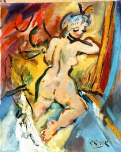 Nu de Dos (huile sur toile  55x46)