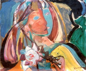 Portrait de Jeune Fille 1950 (huile sur carton)