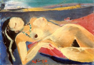 Réverie Crépusculaire 1950 (huile sur toile)
