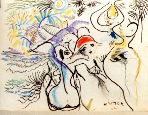 Trois Baigneuses sous les Palmiers
